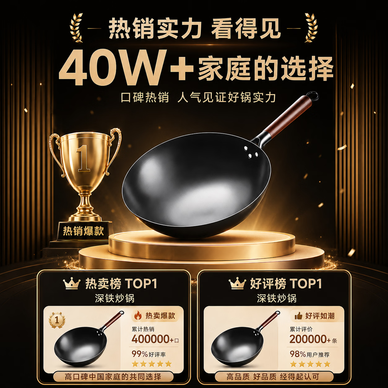 皓石章丘炒锅家用铁锅无涂层不粘锅已开锅传统老式精铁炒菜锅燃气灶用 【已开锅】 36cm 单锅 适合6-9人