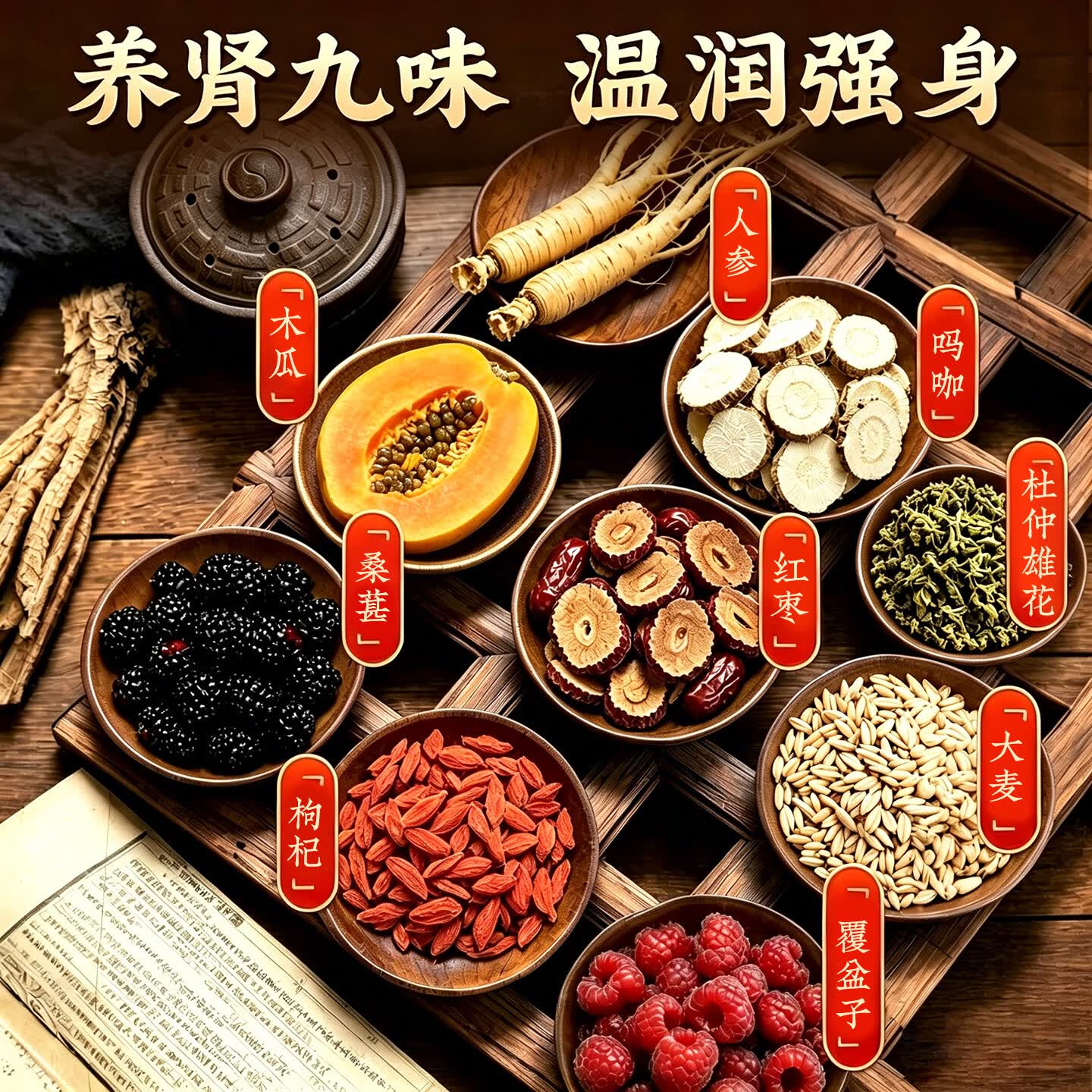 同仁堂(TRT)男士养生八宝茶补肾壮早泄阳敏感射精快持久用手过度肾生精亏茶叶 【日常滋补肝肾】 60包*2盒