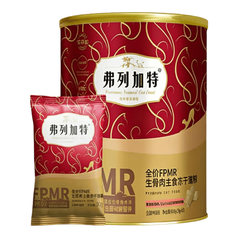 弗列加特磷虾油美毛生骨肉成猫幼猫主食冻干全价鲜肉猫粮猫咪零食 【98%生骨肉】成猫鸡肉味480g