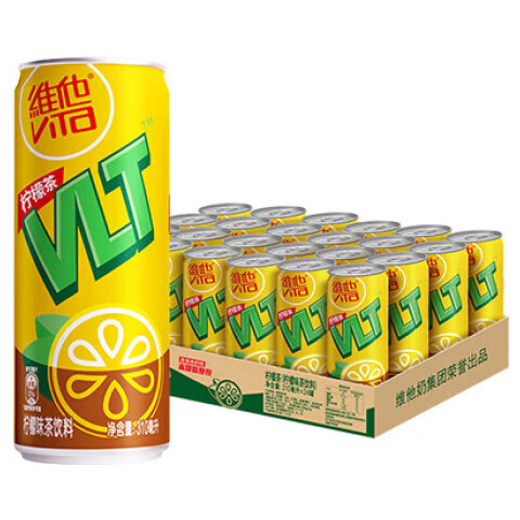 维他奶维他柠檬味茶饮料310ml*24罐 罐装柠檬茶 分享装 罐装柠檬茶24罐
