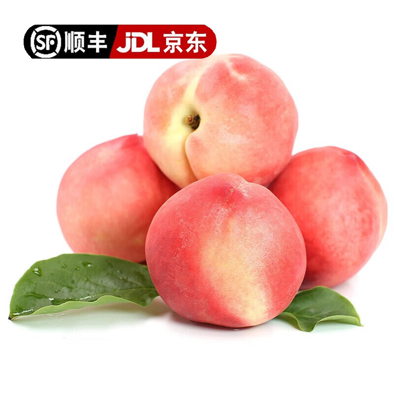 龙多鲜顺丰/京东 水蜜桃 山西新鲜桃子 脆甜毛桃现摘新鲜当季孕妇水果 整箱5斤 单果100-170g 净重4.5斤