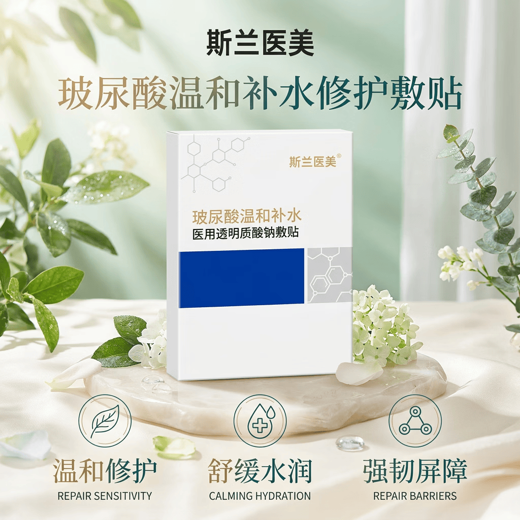面膜痘贴化妆品生物膜水光焕肤蜕变重生SOS益肤MED面部膜护理修护 2盒装-10片