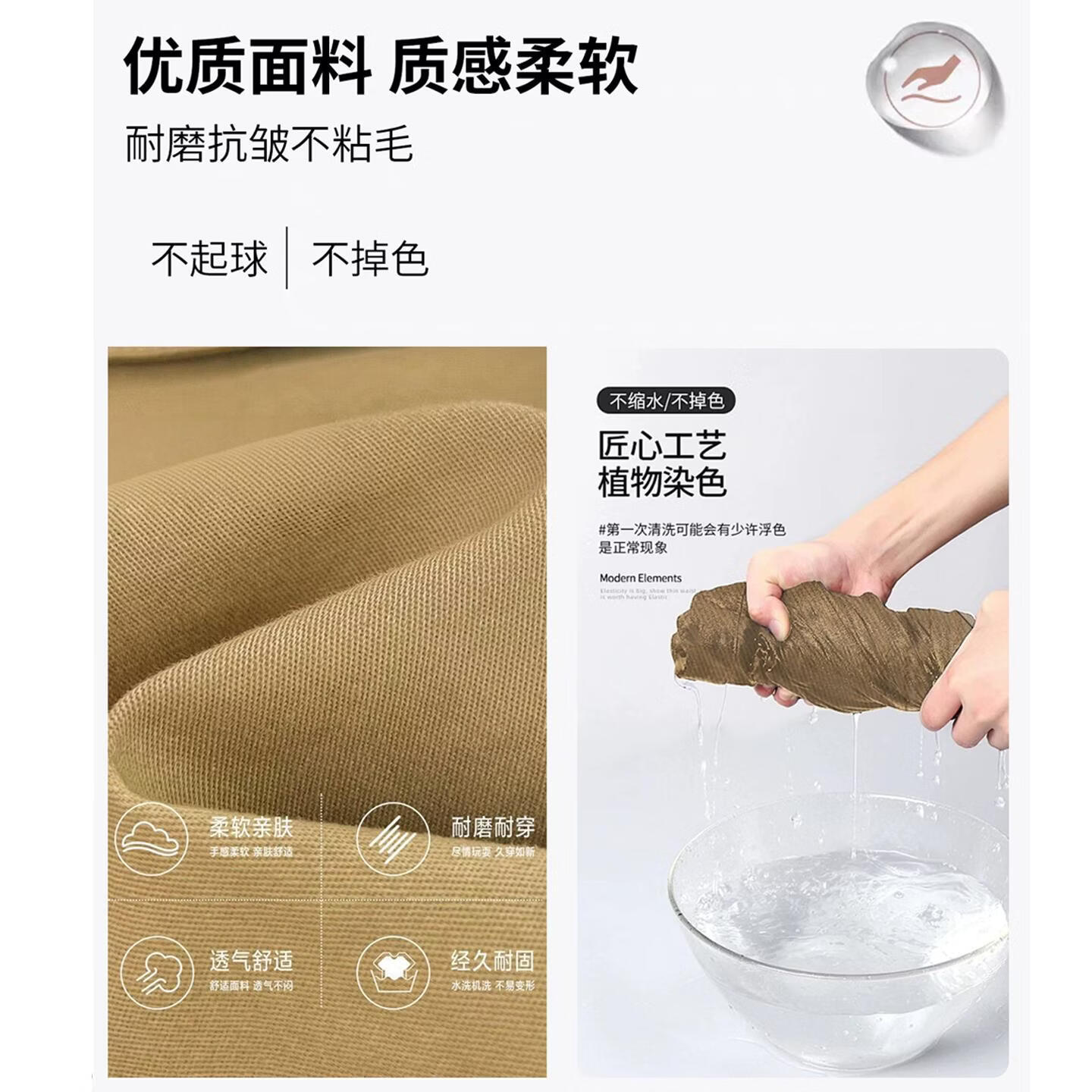 复古卡其色弯刀阔腿牛仔裤女春夏季宽松阔腿 卡其色【常规】 XL