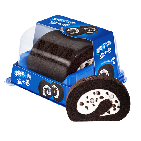 奥利奥（Oreo）【时代少年团同款】瑞士卷经典可可味奥奥奥卷蛋糕早餐下午茶165g