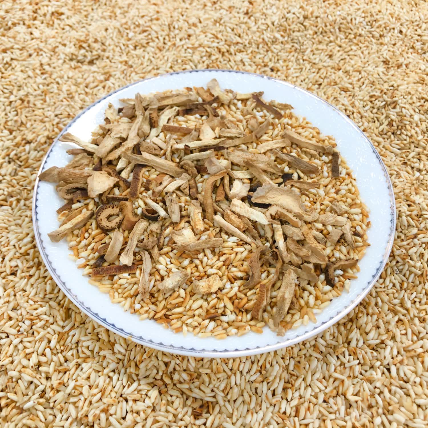 滋佳尚養【送试用款】炒米茶祛湿茶焦米姜枣茶养生茶三伏茶 陈皮茯苓黄芪 【瓶装】陈皮姜炒米茶- 500克*1瓶 十年新会陈皮