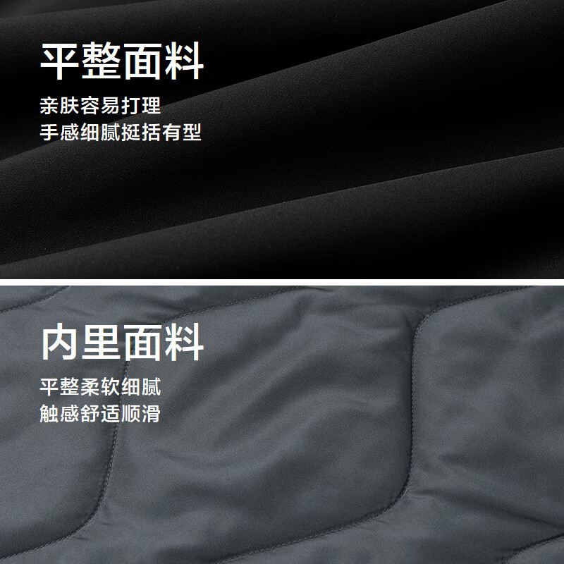海澜之家棉服男26新款商务领昂行政立领保暖棉袄外套男冬季 黑色03 XL 180/96A 推荐151-164斤