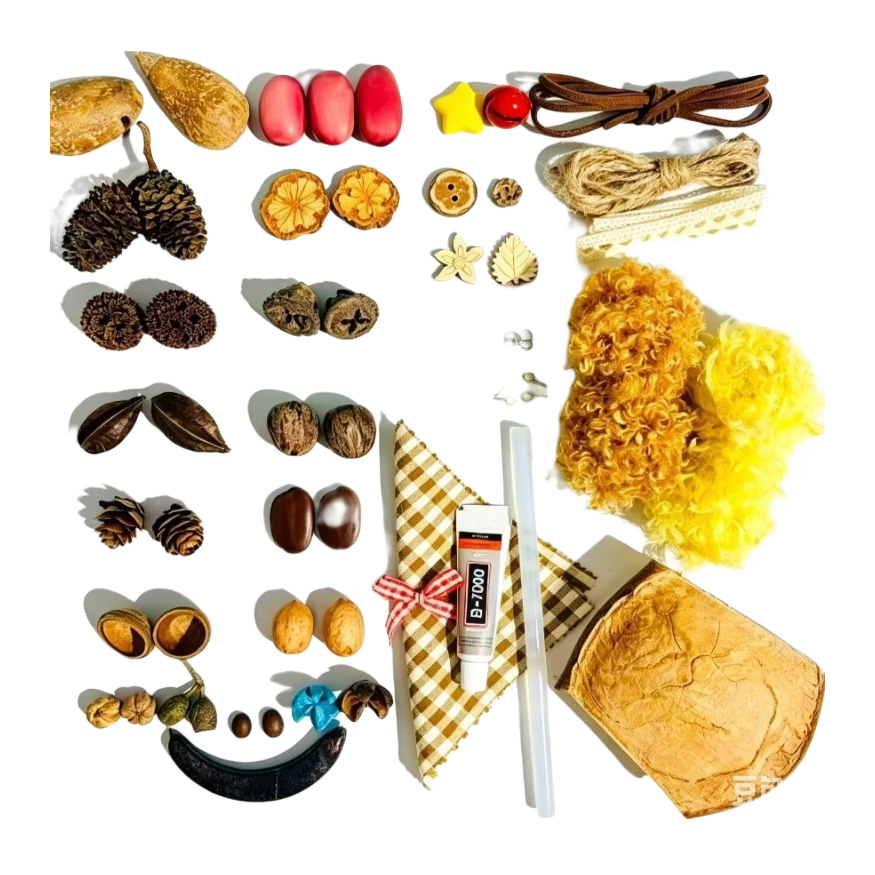 豆荚娃娃diy手工单豆套餐暑期亲子diy 手工礼物送朋友送闺蜜 不带豆荚(单材料包)