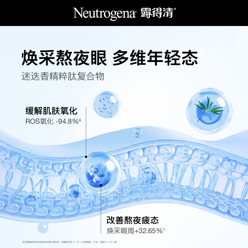露得清（Neutrogena）超A醇眼霜15ml早C晚A抗皱淡细纹紧致眼部生日礼物送女友 [品牌旗舰]超A醇抗皱眼霜*1