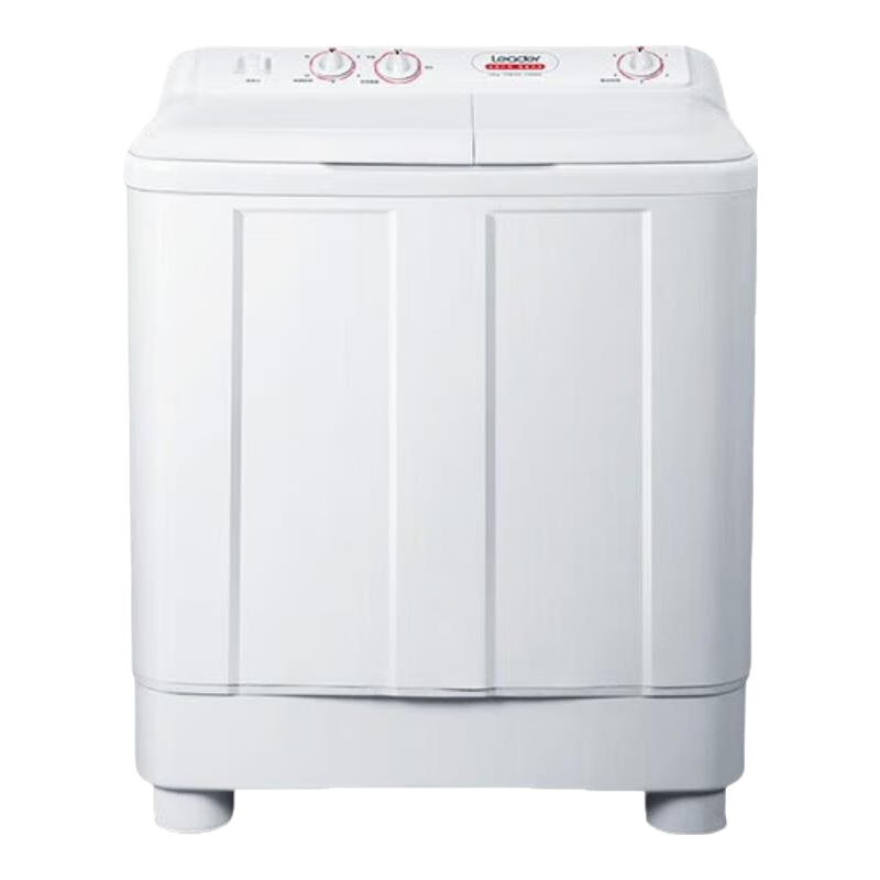 海尔（Haier）洗衣机10公斤半自动家用大容量飓风水流高效洁净洗衣机移动脚轮水电分离简易面板旋钮易操作 大容量强力去污+移动脚轮 Leader款 双缸 10kg