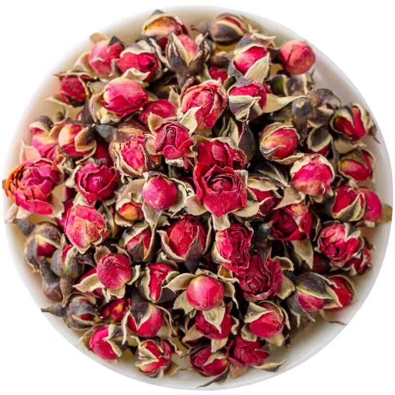 同仁堂(TRT)金边玫瑰花茶大全墨红玫瑰金边玫瑰平阴重瓣玫瑰苦水玫瑰法兰西玫 金边玫瑰50g*2罐