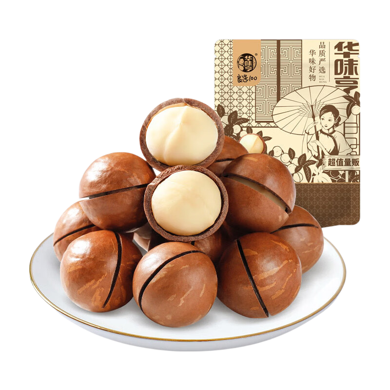 华味亨 208g/500g夏威夷果 多规格坚果孕妇坚果每日坚果干果零食夏果 【热销款】500g/袋