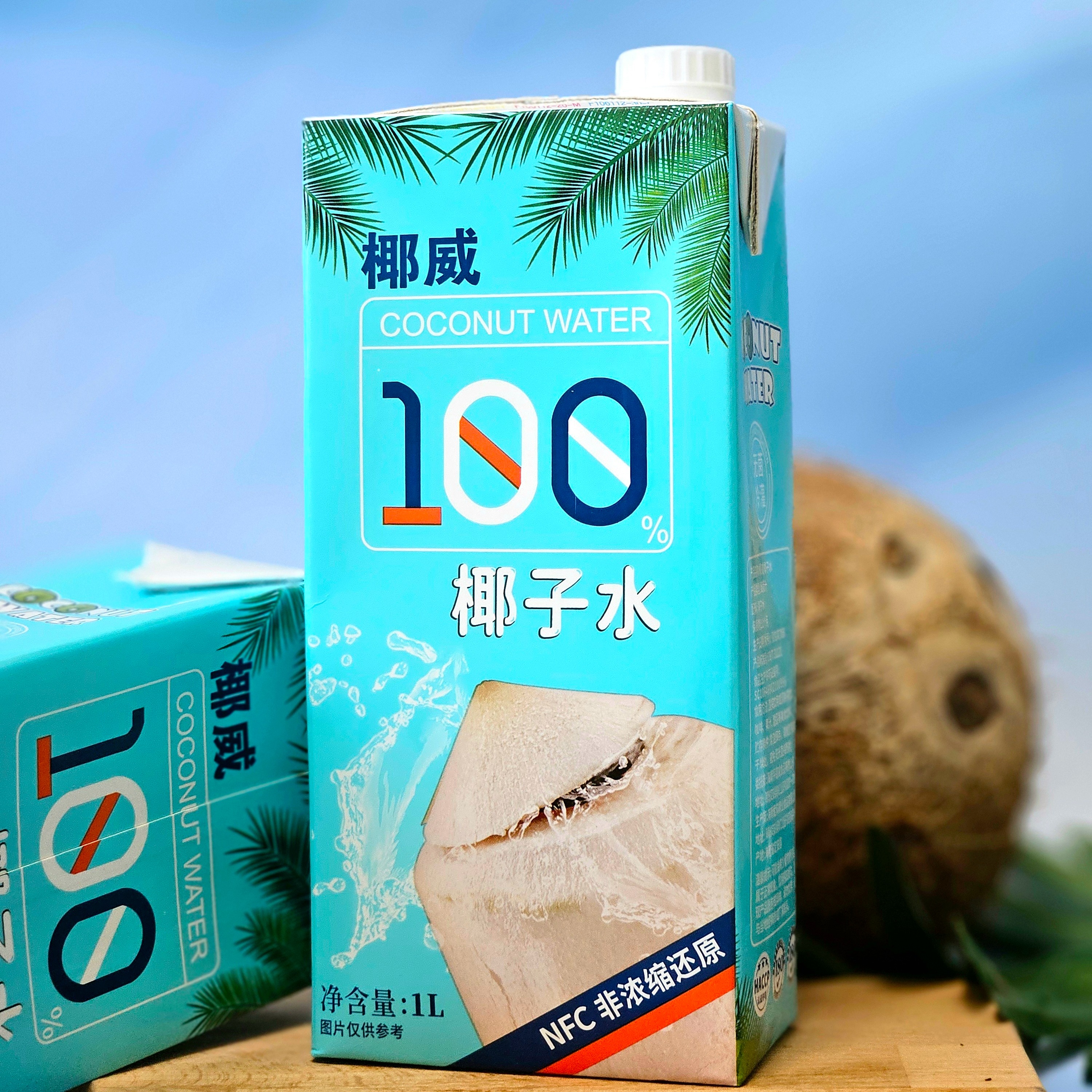 椰威椰子水一盒1升 1Lx6瓶