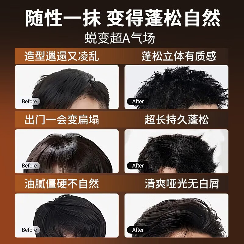 FIXI日本品牌香氛蓬松水喷雾男士持久清香不伤头发蓬松免洗小巧便捷旅 5瓶装[囤货钜惠装]1喷去油蓬松告