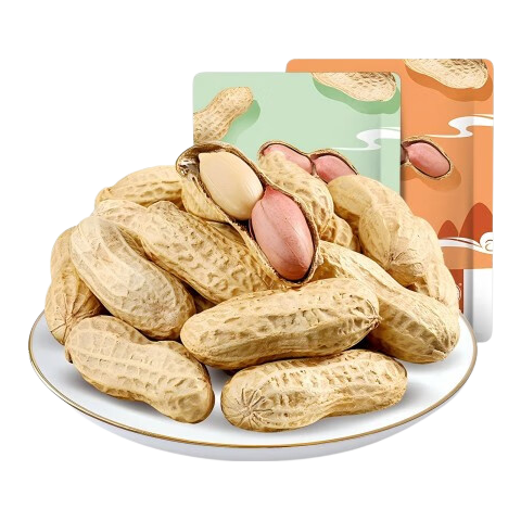 华味亨 420g两口味花生2斤 组合山核桃味/蒜香味 炒货零食花生年货 420g蒜香味+420g山核桃味（共2袋）
