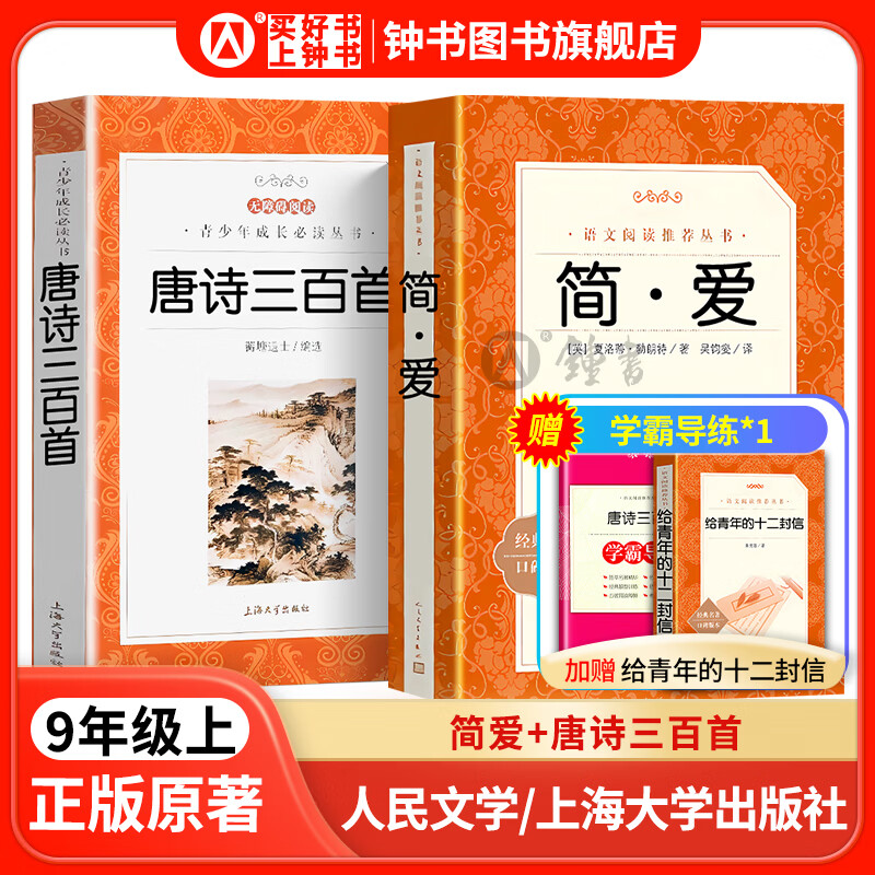水浒传简爱儒林外史唐诗三百首聊斋志异泰戈尔诗选世说新语围城我是猫契诃夫短篇小说精选格列佛游记九年级上下册课外阅读正版人民文学出版社初三初中生课外书阅读中学生读物书籍经典世界名著书籍外国文学 【9上bi