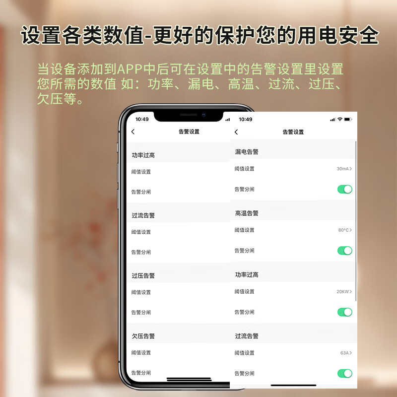 人民涂鸦4G智能重合闸手机远程控制语音定时漏电保护器开关 RZZL3-E-63A-2.5P-4G