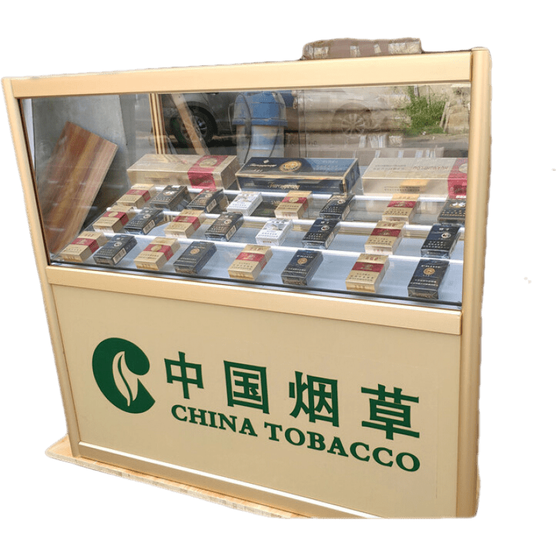 铁丫 烟柜展示柜带锁便利店小超市展柜货架展示柜陈列玻璃烟酒架小型柜台移动收银组合 长60宽50高80【送货+安装】