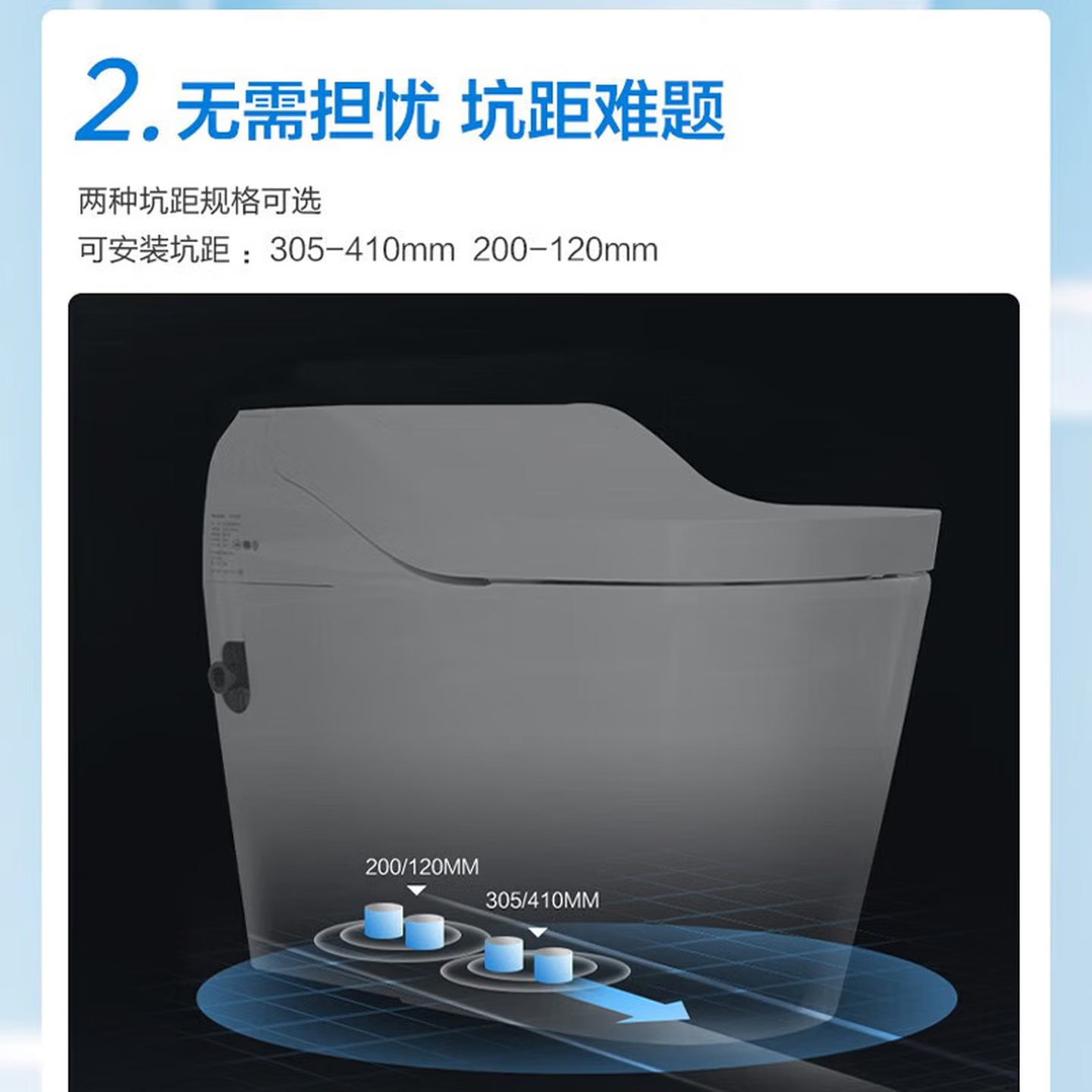 松下（Panasonic）智能马桶 无惧低水压 回旋泡沫盾 全自动感应 脚感智能马桶S6 松下S6 品质保障