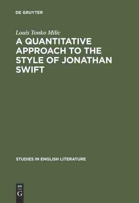 预售 按需印刷 a quantitative approach to the style of jonathan