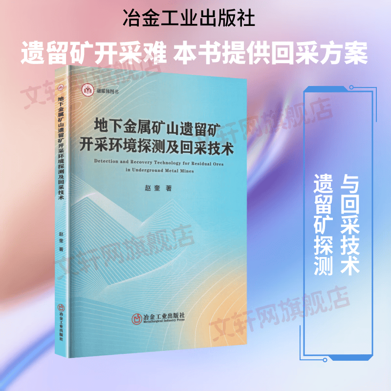 地下金属矿山遗留矿开采环境探测及回采技术 冶金工业出版社 赵奎著 书籍 图书
