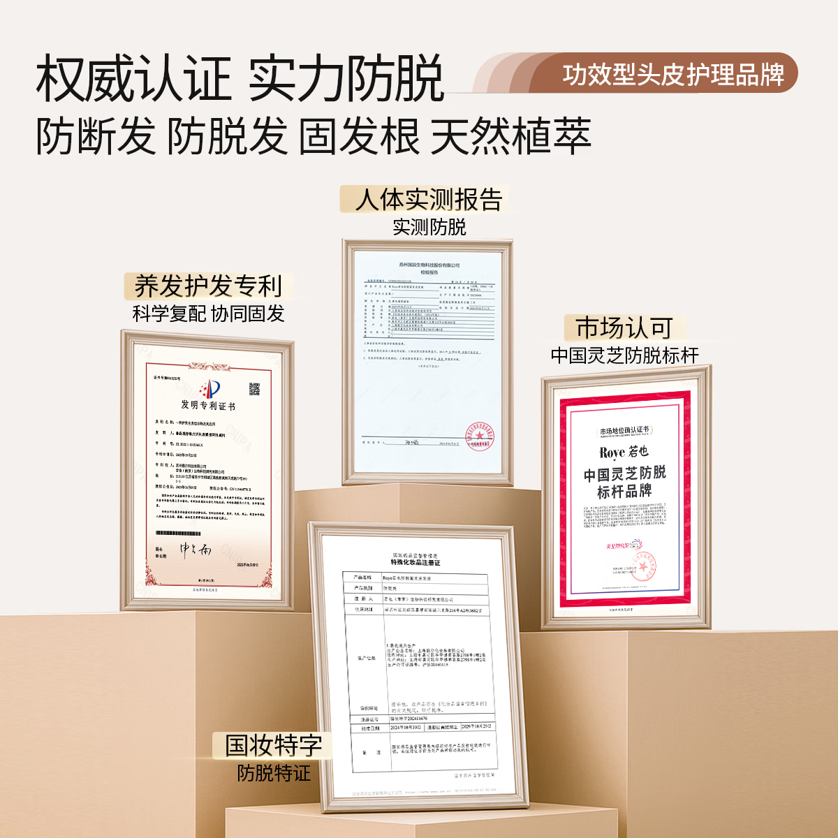 roye灵芝防脱洗发水防断固发赋能洗发液无硅油焕活毛囊丰盈强韧洗发露 【持证防脱 灵芝萃取】防脱洗发液208ml