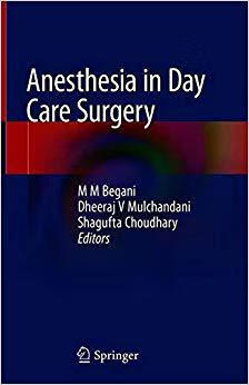 【预订】anesthesia in day care surgery