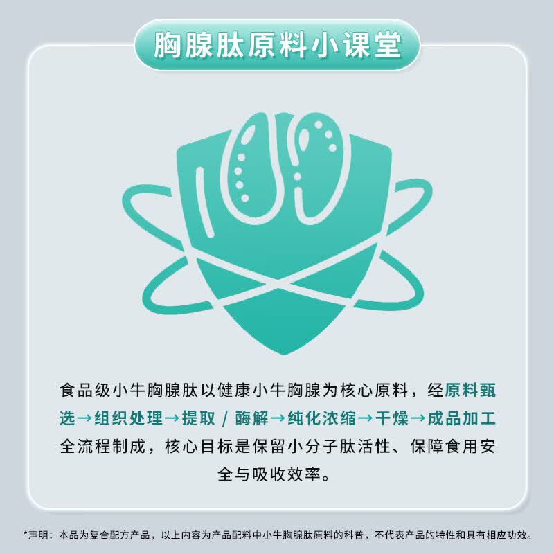 百草纪小牛胸腺肽口服液小分子肽 青少年成人中老年营养溶液 胸腺肽口服液 10瓶*3盒