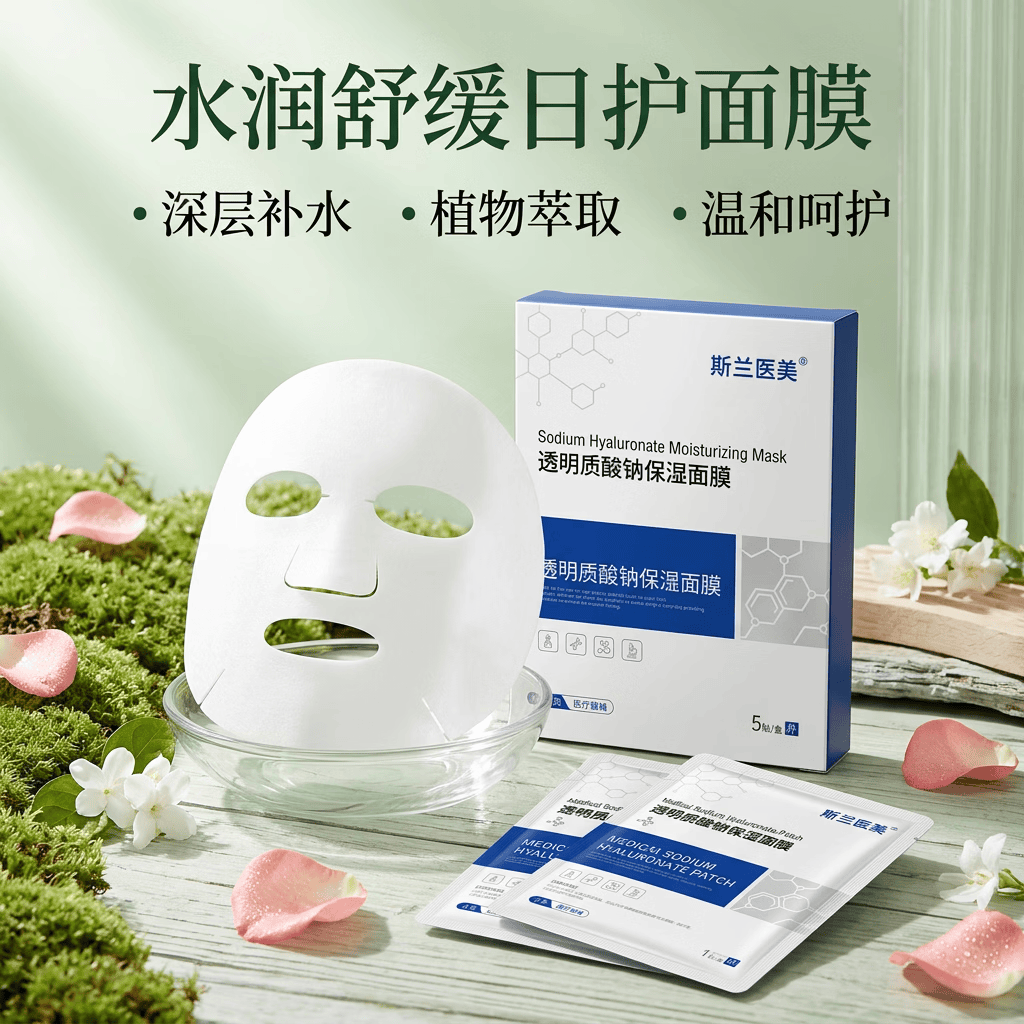 面膜痘贴化妆品生物膜水光焕肤蜕变重生SOS益肤MED面部膜护理修护 2盒装-10片