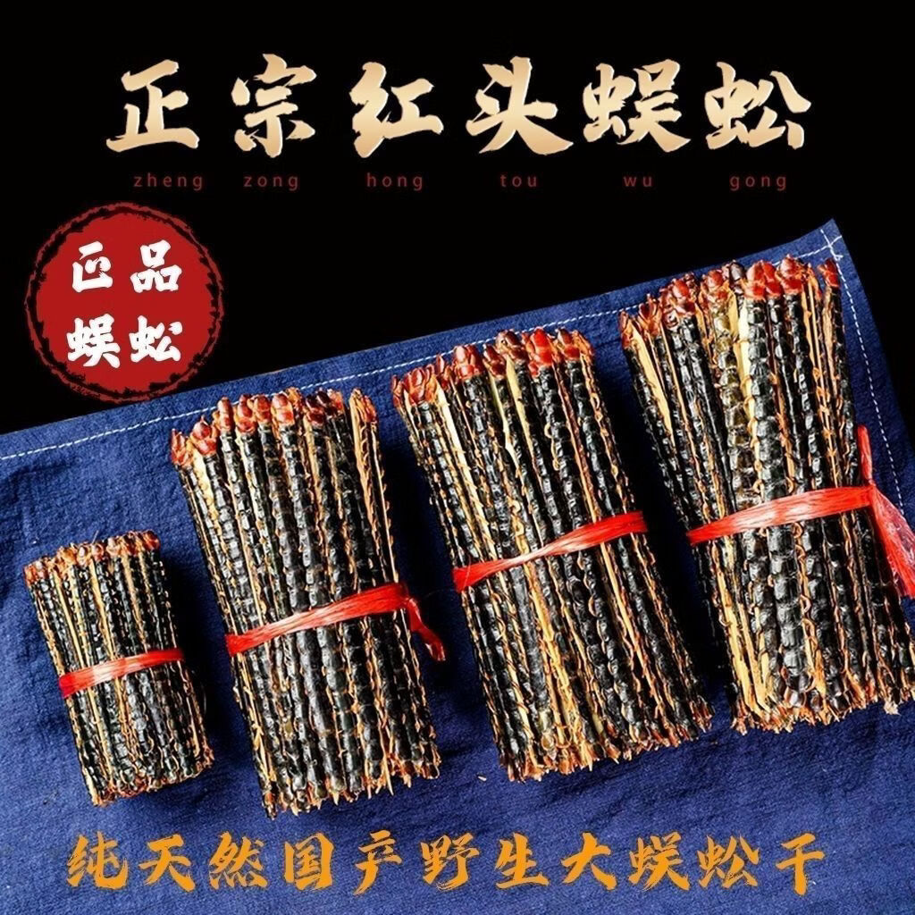 同仁堂(TRT)红头蜈蚣湖北随州道地无硫干品通络止痛养生泡酒 甄选蜈蚣16cm(100条装) 100条*2袋