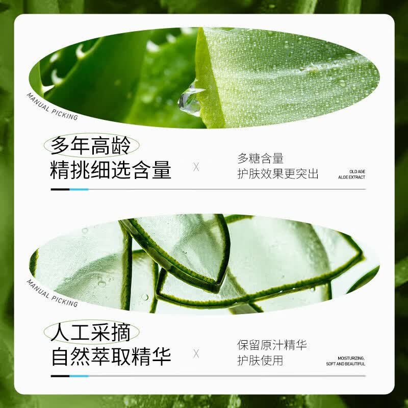 【甄选厂家】芦荟美肌精华霜芦荟胶保湿滋润面部肌肤面霜护肤品 芦荟保湿精华霜50g