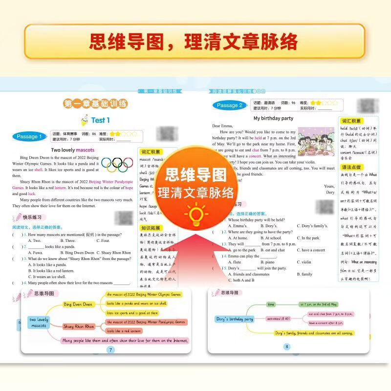 当当2026新版小学英语阅读理解强化训练80篇阅读专项突破三年级四年级五年级六年级年级适用 【英语阅读专项训练】阅读理解强化训练80篇 五年级上册 人教版(pep)