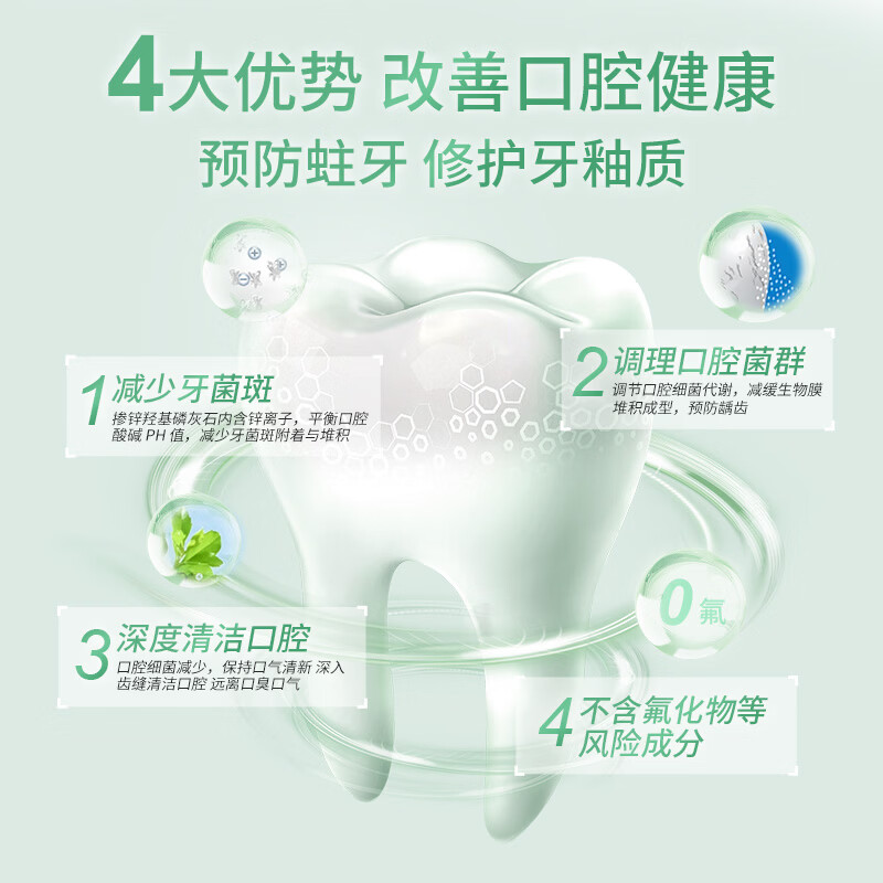贝利达意大利进口加强多效牙膏无氟防蛀羟基磷灰石减少牙菌斑修护抗敏 (热销装)加强多效2支