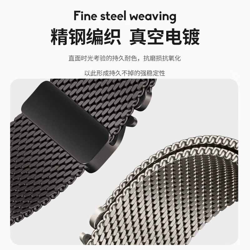 ENDUROBAND适用苹果手表表带Apple Watch S11/Ultra3米兰尼斯表带iwach S10/9/8/SE3不锈钢金属表带 官方绿 38/40/41/42mm表盘通用