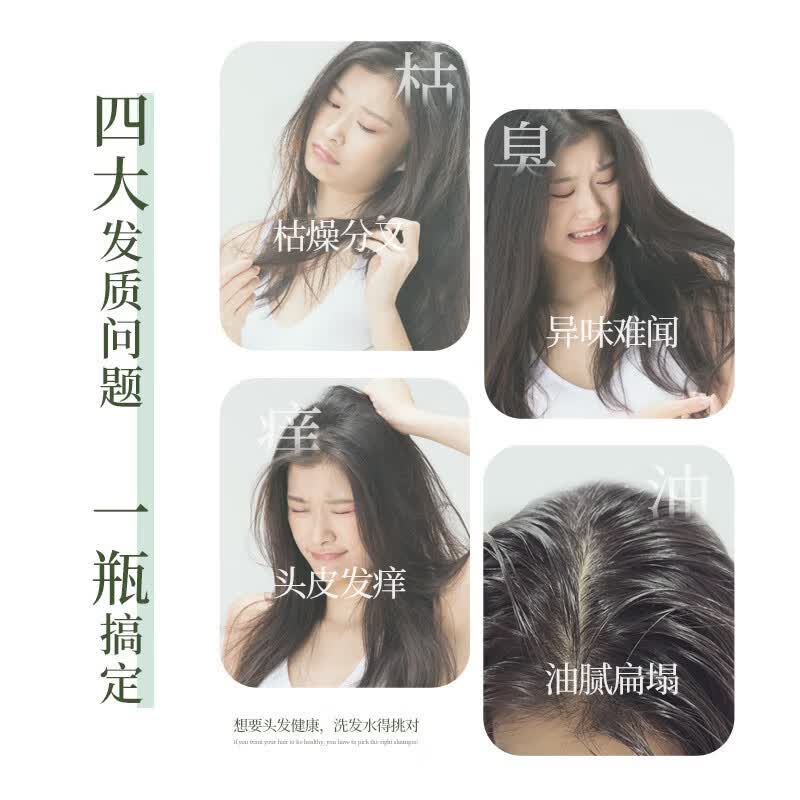 托品花青素洗发水控油蓬松氨基酸净澈清爽滋润柔顺持久留香洗发露 控油蓬松洗发露【300ml】