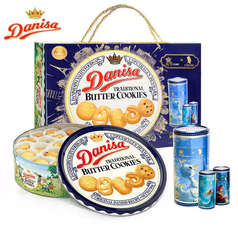 皇Danisa皇冠丹麦曲奇饼干750g 60g安徒生联名年货礼盒装糕点送礼 皇冠丹麦曲奇饼干750g 60g安徒生联名年货礼盒