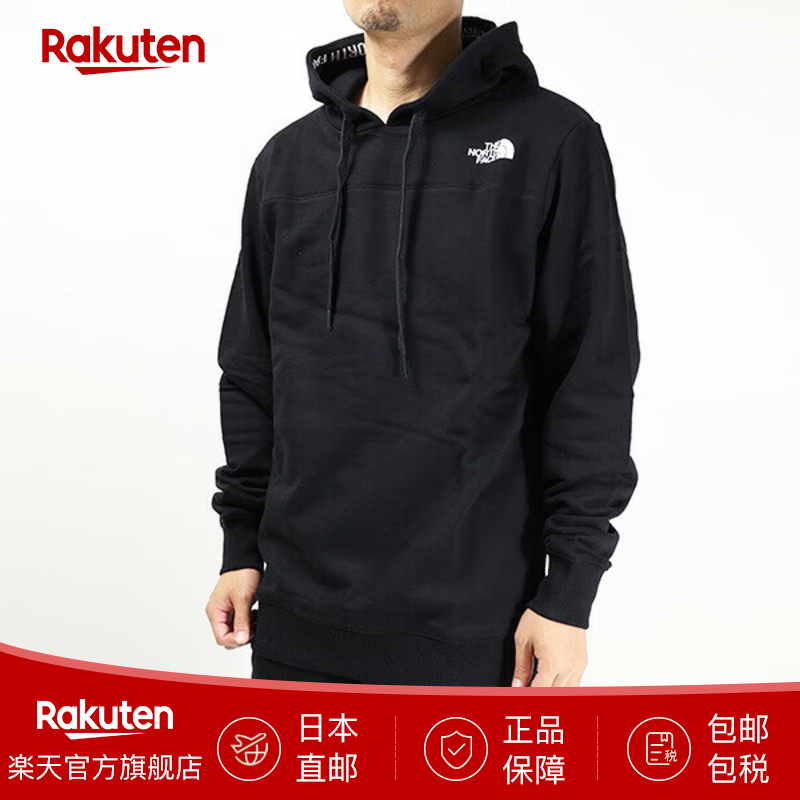 北面（The North Face）抓绒连帽衫长袖抓绒内衬棉质男士日本直邮 TNF Black L
