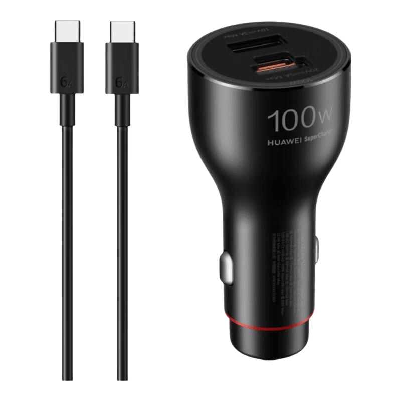 华为（HUAWEI）全能充车载充电器（Max 100W）双口智能快充适用于Pura80系列 华为100W车载充电器
