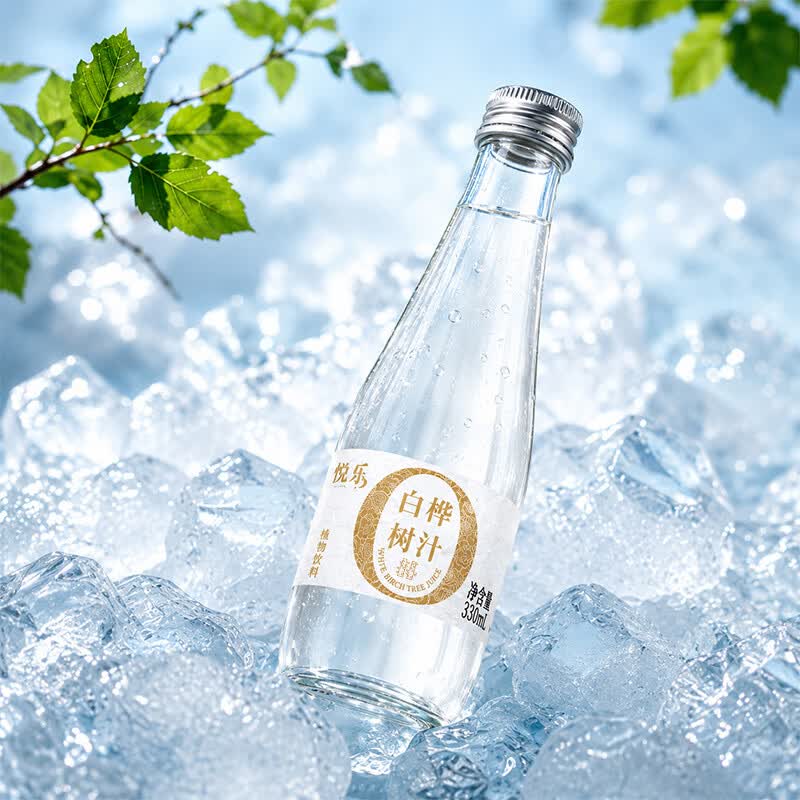 水悦乐 白桦树原汁植物饮料 无糖健康饮料  330ml*15瓶
