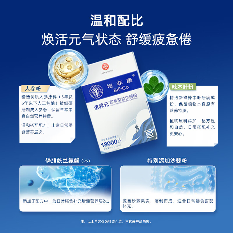 培菲康信谊SINE谊昇元40岁+中老年肠胃益生菌专利双歧杆菌成人长辈送礼 【40岁+专研】 2.5g*30袋