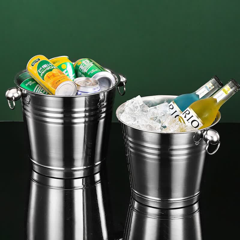 瑜品佳不锈钢冰桶冰粒桶户外便携音乐吧酒吧ktv冰镇啤酒红酒香槟桶 冰桶-5L高性价比高么？
