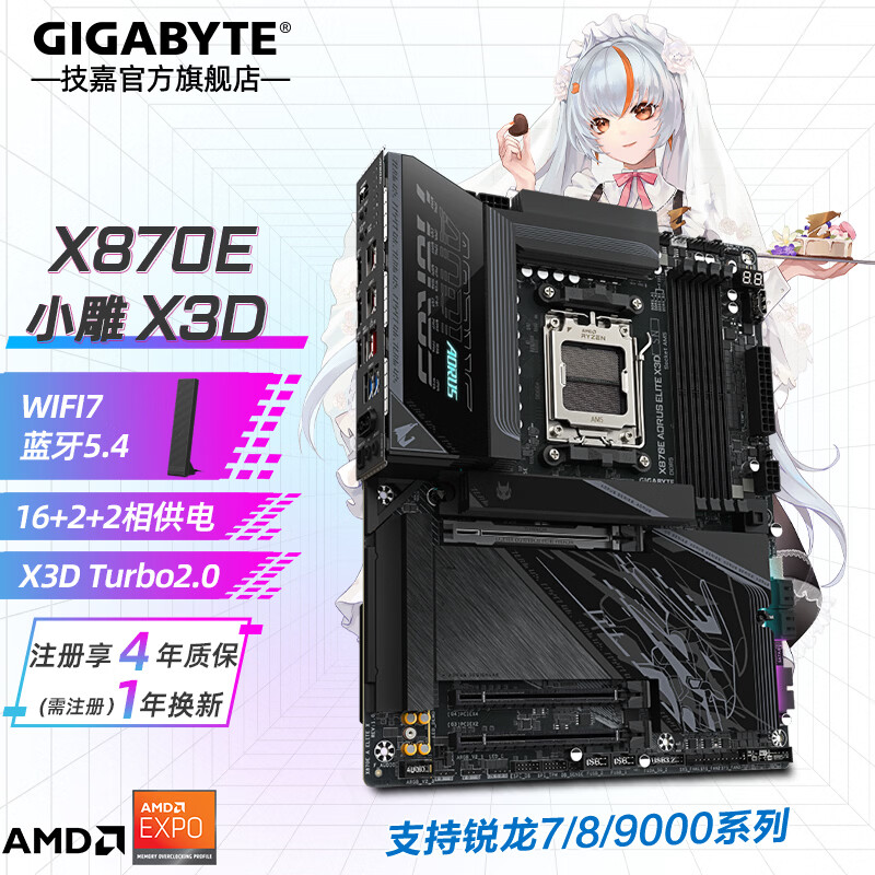 技嘉 X870E 24 X3D X870M ITX DDR5 图 2