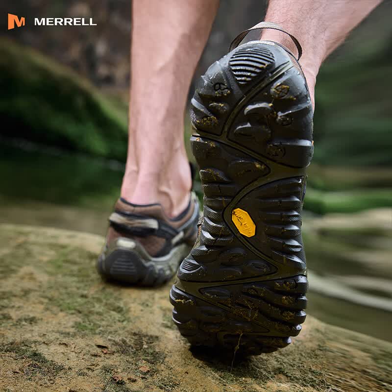 迈乐(Merrell)经典户外鞋男女款徒步鞋ALLOUTBLAZE轻便透气耐磨防滑溯溪涉水鞋 J32443兰灰(男) 46 【尺码偏小 请拍大一码】