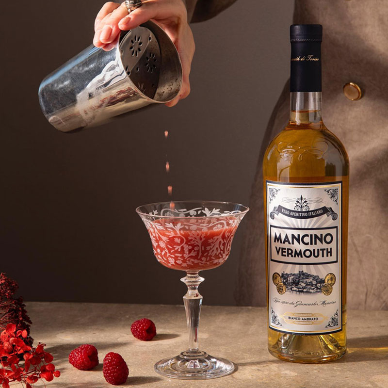 曼奇诺味美思 利口酒 苦艾酒 力娇酒 配制酒 派对 白味美思 750ml 1瓶