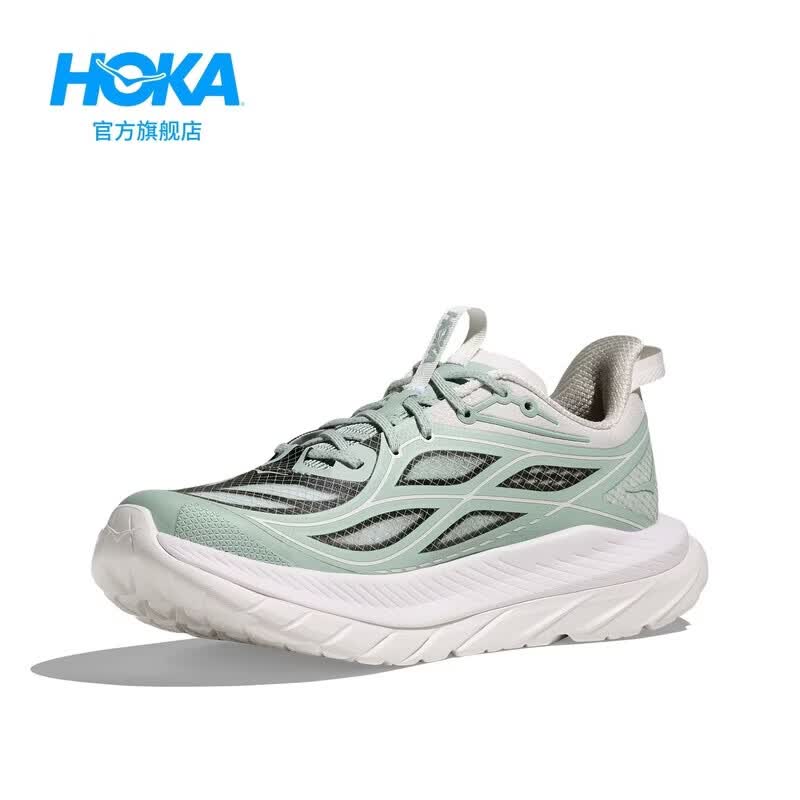 HOKA女款夏舒适轻盈运动休闲鞋马赫先锋版MACH REMASTERED耐磨透气 【新色】晨霜白/苍苔绿 38