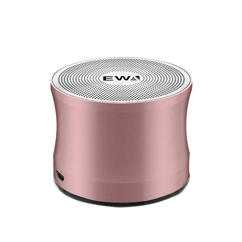 音为爱（EWA） A109无线蓝牙音箱重低音炮大音量降噪便携式迷你插卡户外家用手机笔记本电脑小音响 玫瑰金色