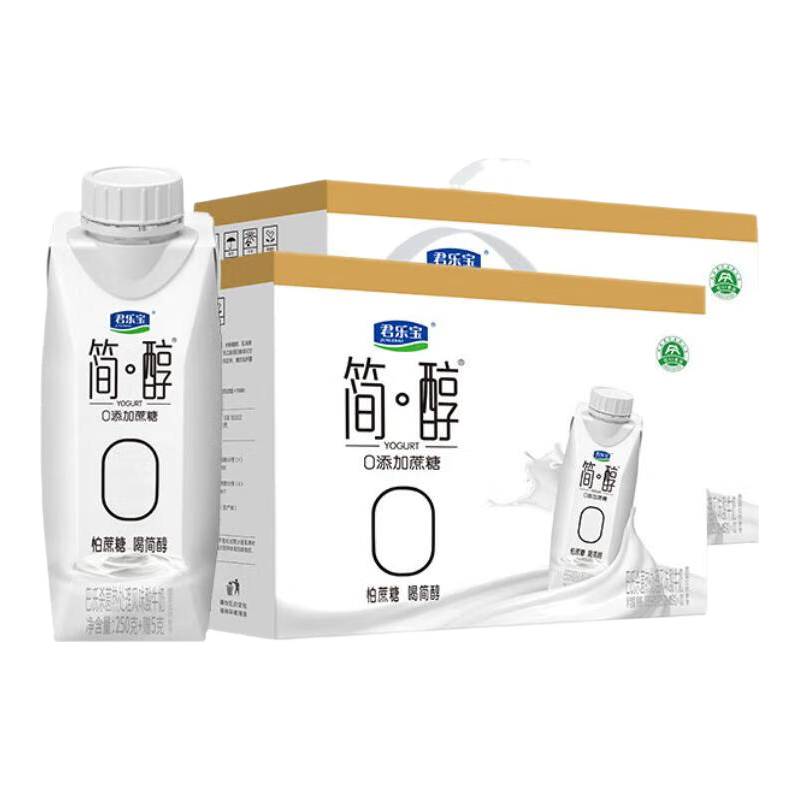 君乐宝简醇梦幻盖 0添加蔗糖 整箱常温酸奶风味酸牛奶 礼盒送礼 简醇梦幻盖255g*10瓶*2箱