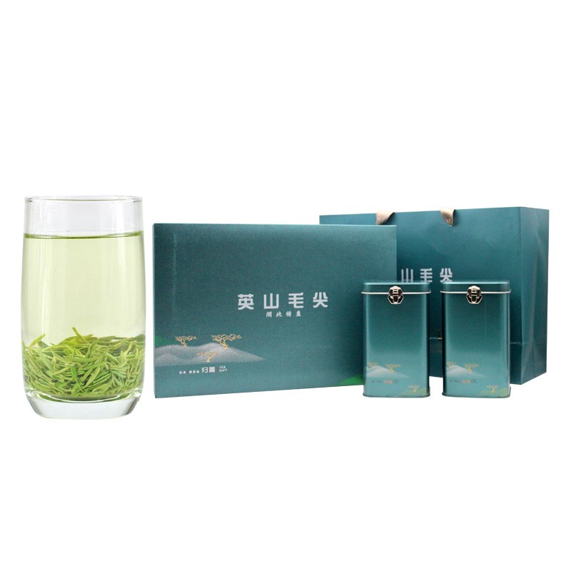 美仁一份明前新茶英山茗茶云雾茶英山毛尖茶叶250克礼盒装英山县茶叶