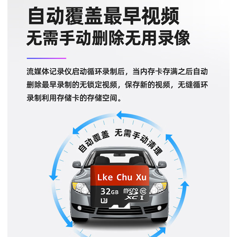 佰昱存储适用长安逸动行车记录仪专用内存卡存储卡高速TF卡车载监控Class10存储耐用FAT32格式即插即用 128G丶长安记录仪丨专用卡