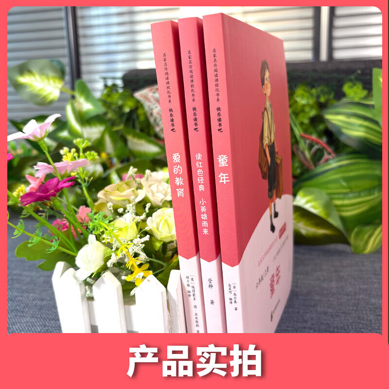 当当【支持团购】和大人一起读小鲤鱼跳龙门中国民间故事安徒生童话童年爱的教育一二三四五六年级必读课外阅读一二三四五六年级上册快乐读书吧 【六年级送考点】童年+爱的教育+小英雄雨来