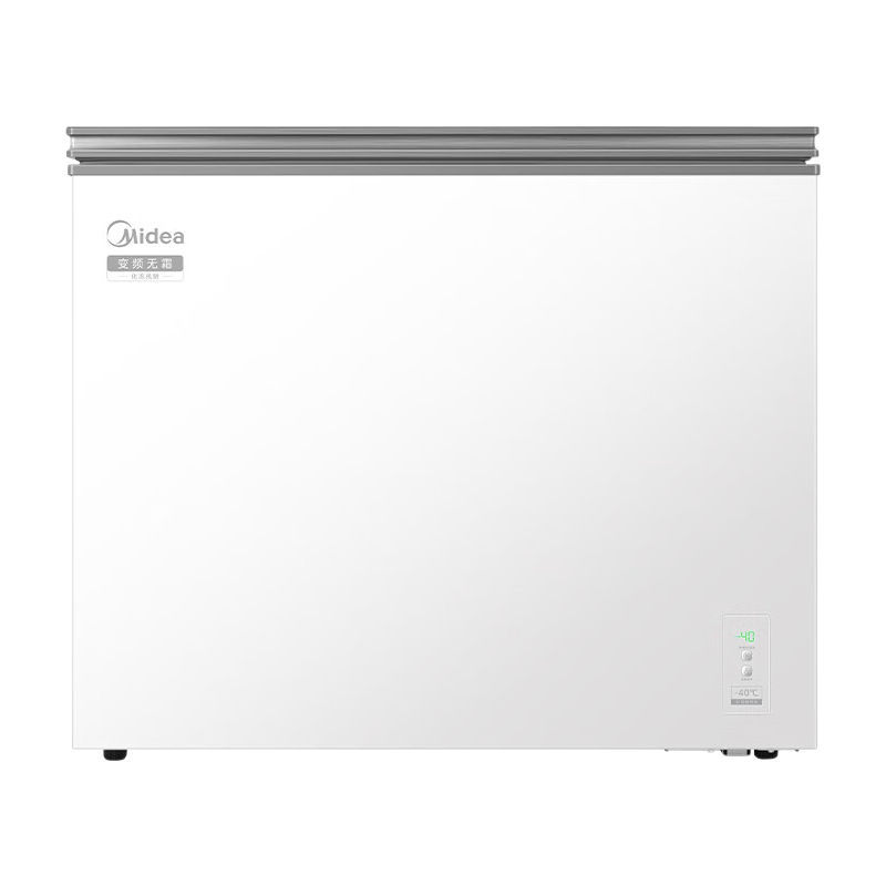 美的（Midea）无霜王221L单温家用冷柜超低温-40℃风冷免除霜不结霜冷藏冷冻家用卧式大冷冻囤货冰柜国家补贴 221升 双变频电子控温 |  PCM内胆